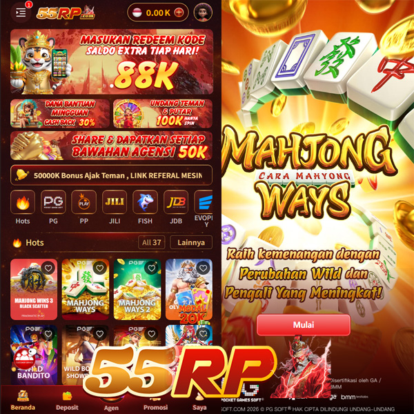 55RP - Dowdload & Install Aplikasi Slot Asli Minimal Bet 400 Perak