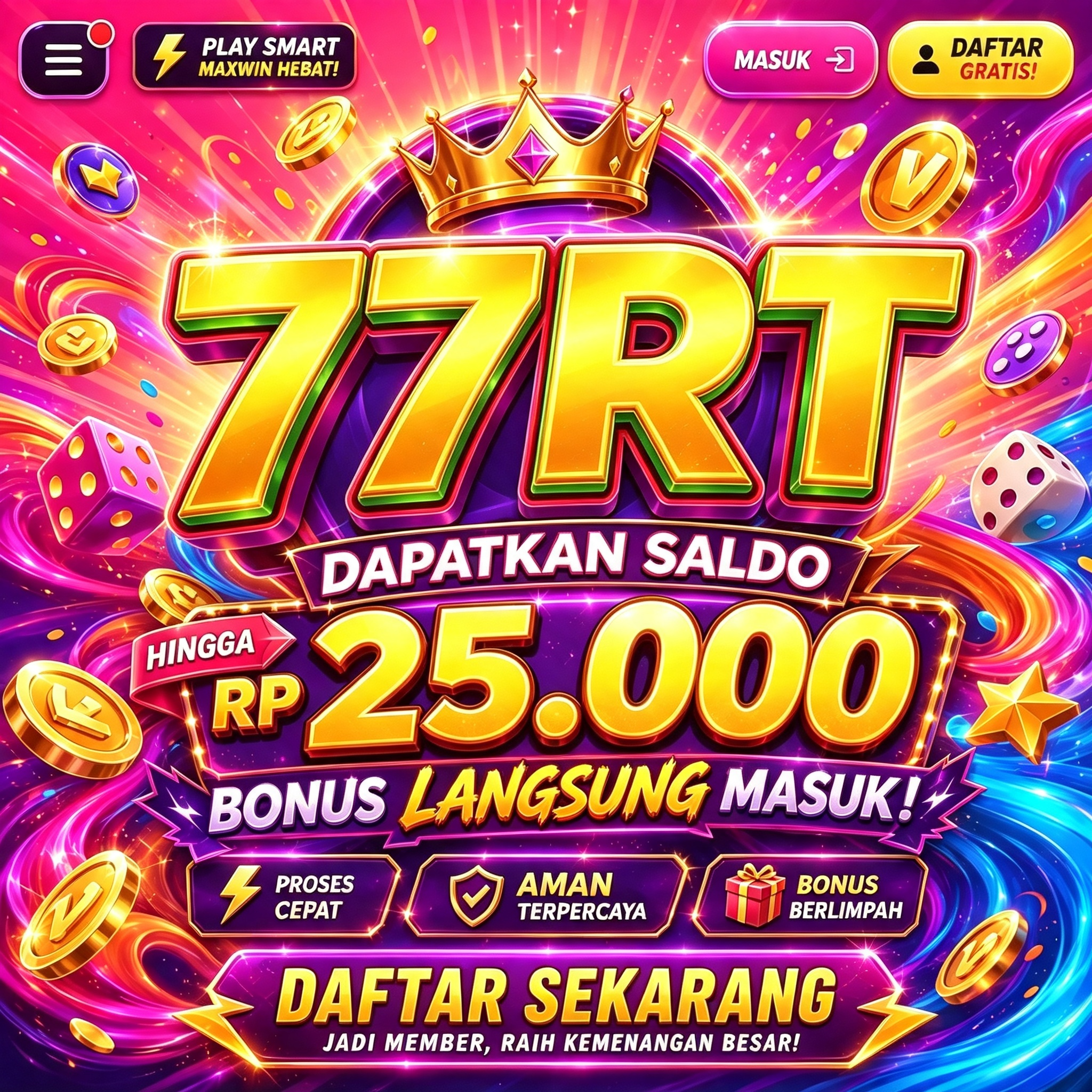 77RT - Dowdload & Install Aplikasi Slot Asli Minimal Bet 400 Perak