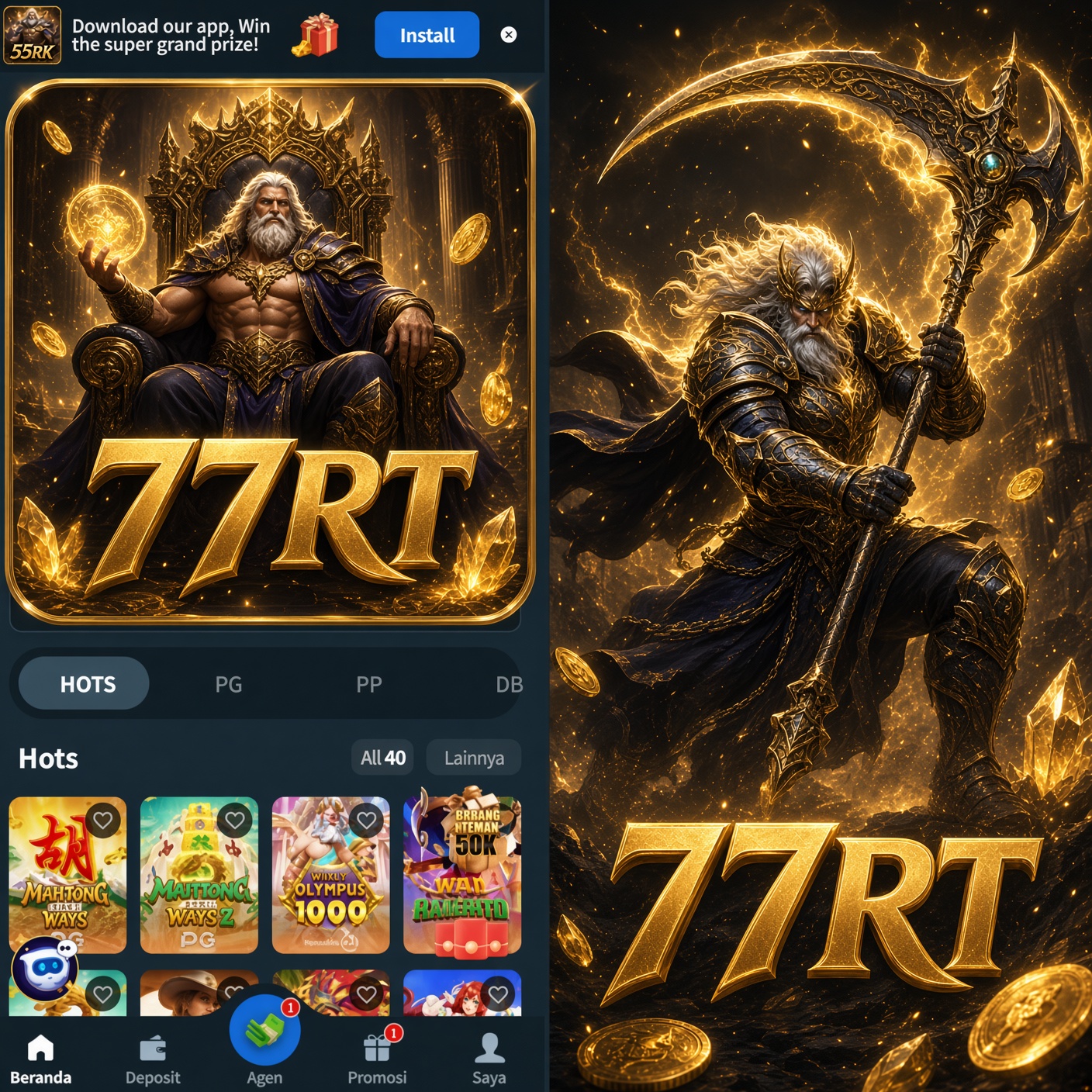 Tampilan pertama 77rt